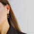 Heart Shaped 18k Gold Plated Sterling Silver Hoop Earrings